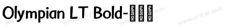 Olympian LT Bold字体转换
